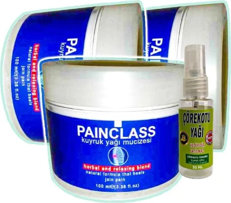Süper Painclass Kuyruk Yağı Bakım Kremi 3X100 Ml+30 ml Çörek Otu Yağı ile