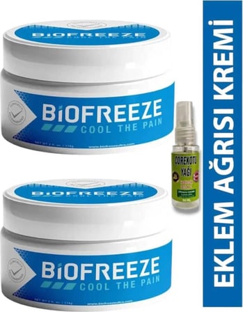 Biofreeze 150 ml Masaj Kremi x 2 Adet + Çörek Otu Yağı 30 ml Hediye