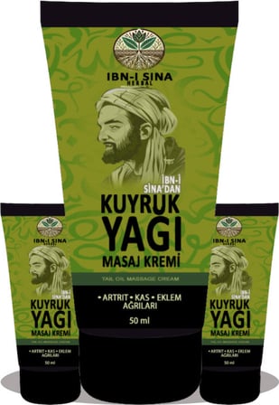 İbn-i Sina Herbal Kuyruk Yağı Kremi 3 Adet x 50 ml