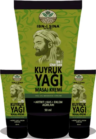 İbn-i Sina Herbal Kuyruk Yağı Kremi 3 Adet x 50 ml