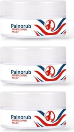 Painorub Muscle Pain-Relief Cream 50 ml / Ağrı Gidermeye Yardımcı Teskin Krem 3 Adet
