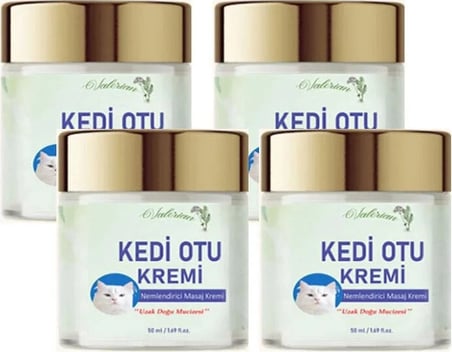 Kedi Otu Kremi 50 ml 4 Adet Kafur Ağacı Yağı Içerikli Krem
