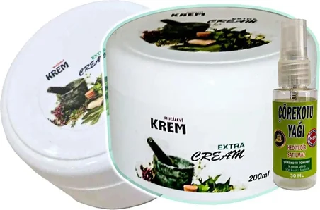 Muzicevi Krem Bakım Masaj Kremi 2X125 Ml+30 ml Çörek Otu Yağı ile