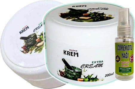 Süper Muzicevi Krem Bakım Masaj Kremi 2X125 Ml+30 ml Çörek Otu Yağı ile