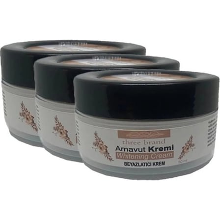 Three Brand Arnavut Kremi Whitens Cream 3 Adet Adet Tüm Bölge  Kremi 50 ml