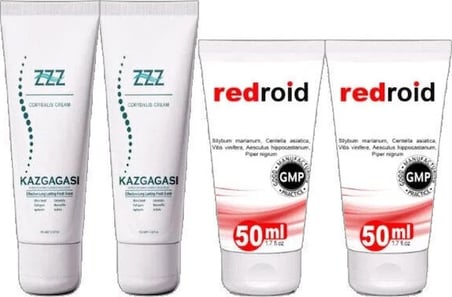 Kaz Gagası Kremi 2X100 ml +Redroid Bakım Krem 2X50 ml