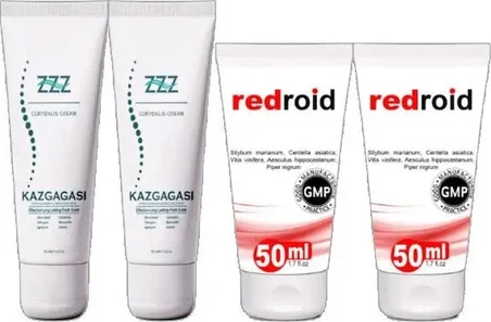 Kaz Gagası Kremi 2X100 ml +Redroid Bakım Kremi 2X50 ml