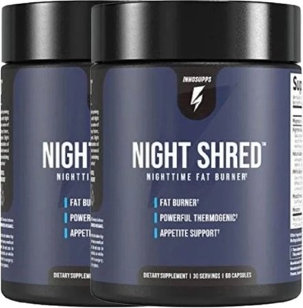 Innosupps 2 Adet Night Shred Nighttime Fatburner Gece Istenmeyen 60 Caps