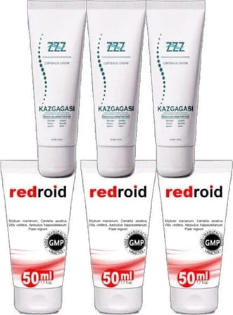 Kaz Gagası Kremi 3X100 ml +Redroid Bakım Krem 3X50 ml