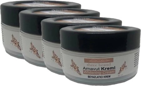 Three Brand 4lü Adet Arnavut Kremi Whitens Cream Tümbölge  Kremi 50 ml