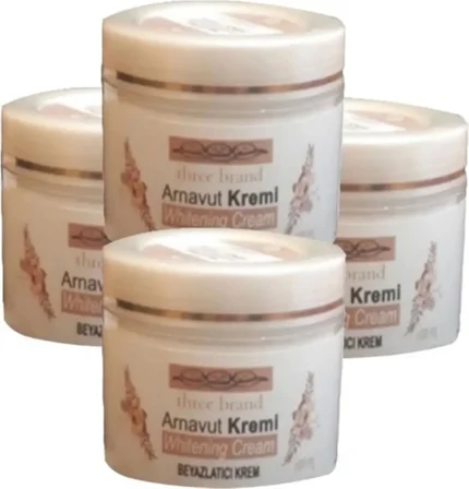 Süper Three Brand 4lü Adet Arnavut Kremi Whitens Cream Tümbölge  Kremi 100 ml