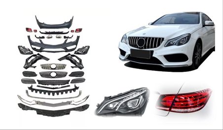 W207 COUPE E 2010-2012 için 2013+ FACELIFT BODY KIT
