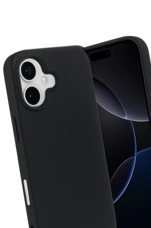 Apple iPhone 17 Uyumlu Nano içi Kadife Silikon - Siyah