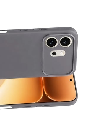 Huawei Honor 600 Uyumlu First Silikon - Gri