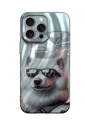 Apple iPhone 14 Pro Uyumlu Kılıf Crew Desenli Kapak - Köpek