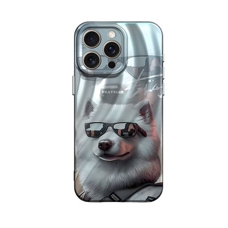 Apple iPhone 14 Pro Uyumlu Kılıf Crew Desenli Kapak - Köpek