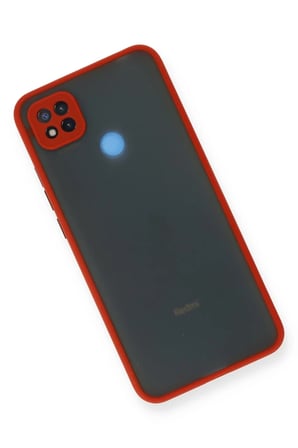 Xiaomi Redmi 9C Uyumlu Kılıf Montreal Silikon Kapak - Kırmızı