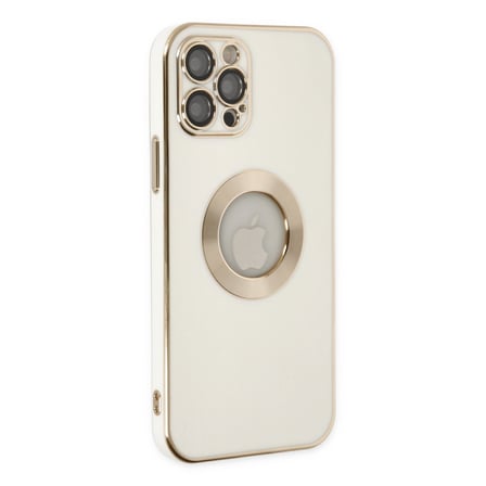 Apple iPhone 12 Pro Max Uyumlu Kılıf Store Silikon - Beyaz