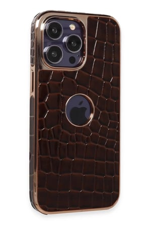 Apple iPhone 14 Pro Max Uyumlu Kılıf Snake Kapak - Bordo