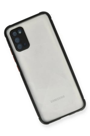 Samsung Galaxy A02S Uyumlu Kılıf Miami Şeffaf Silikon - Siyah