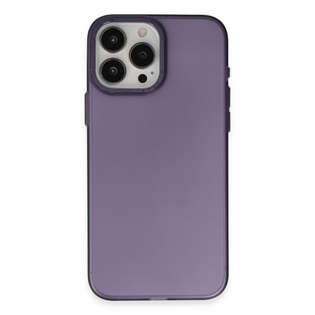 Apple iPhone 15 Pro Uyumlu Kılıf Modos Metal Kapak - Derin Mor