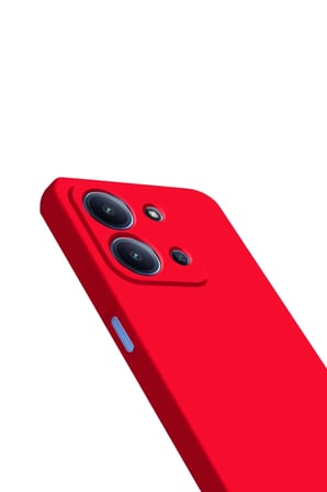 Xiaomi Redmi 15C 4G Uyumlu Nano içi Kadife Silikon - Kırmızı