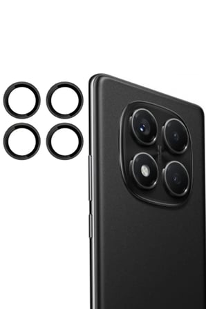 Joko Xiaomi Uyumlu Redmi Note 14 Pro 4G PVD Metal Kamera Lens - Siyah
