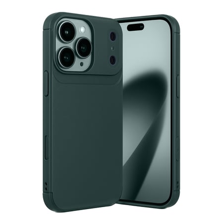 Apple İphone 17 Pro Max Uyumlu Auto Focus Karbon Kapak Koyu Yesil