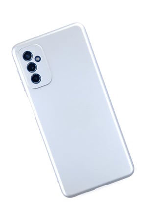 Samsung Galaxy M52 5G Uyumlu Kılıf Nano içi Kadife Silikon - Sky Blue