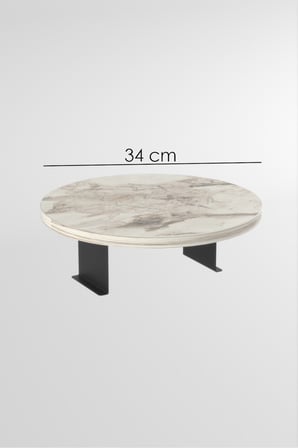 Ayarlanabilir Koltuk Sehpası Efes Beyaz