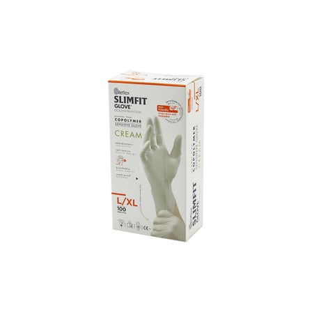 Pudrasız Nitril Muayene Eldiveni L-XL 100'lü ()