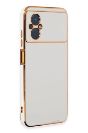 Xiaomi Poco M5 Uyumlu Kılıf Volet Silikon - Beyaz