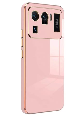 Xiaomi Mi 11 Ultra Uyumlu Kılıf Volet Silikon - Pembe