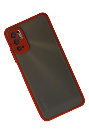 Xiaomi Redmi Note 10 5G Uyumlu Kılıf Montreal Silikon Kapak - Kırmızı