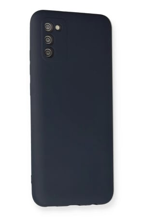 Samsung Galaxy A03S Uyumlu Kılıf Nano içi Kadife Silikon - Lacivert