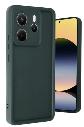 Xiaomi Redmi Note 14 4G Uyumlu Kılıf Viera Silikon - Koyu Yeşil