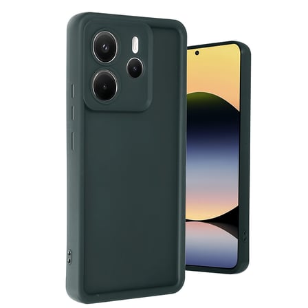Xiaomi Redmi Note 14 4G Uyumlu Kılıf Viera Silikon - Koyu Yeşil