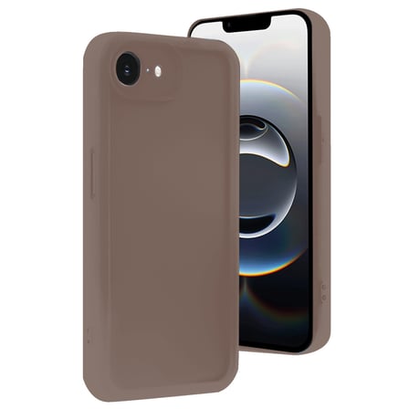 Apple iPhone 16E Uyumlu Kılıf Viera Silikon - Kahverengi