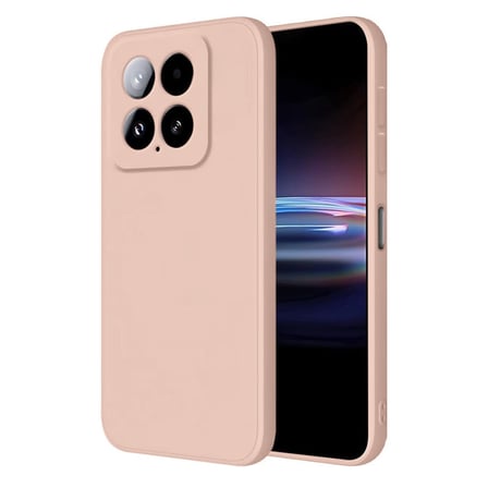 Xiaomi Mi 14T Pro Uyumlu Kılıf Nano içi Kadife Silikon - Pudra