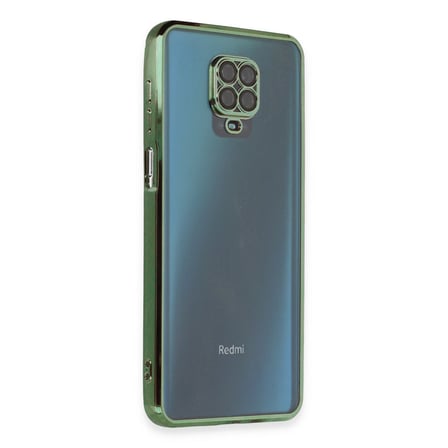 Xiaomi Redmi Note 9 Pro Uyumlu Kılıf Lensli Silikon - Yeşil