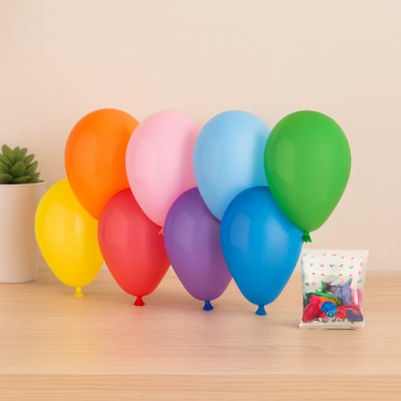 Klasik Renkli Lateks Balon 7'' (19 Cm) 100'Lu