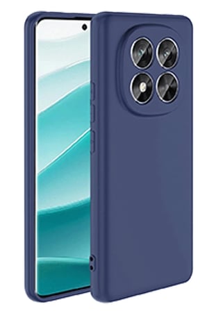 Xiaomi Redmi Note 14 Pro 5G Uyumlu Kılıf Nano içi Kadife Silikon - Lacivert