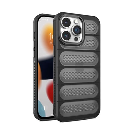 Apple iPhone 15 Pro Uyumlu Kılıf Airmax Silikon Kapak - Siyah