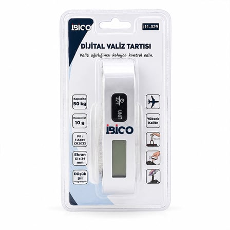 Dijital Valiz Terazisi 50kg - 10g Hassasiyet