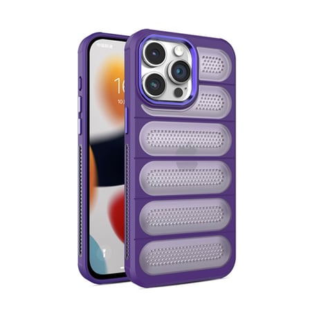 Apple iPhone 14 Pro Uyumlu Kılıf Airmax Silikon Kapak - Derin Mor
