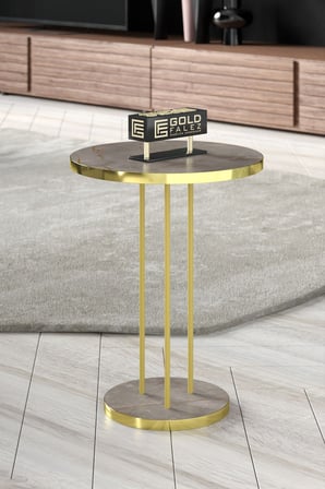 Gold Terra Sehpa Seti Gordion Gri