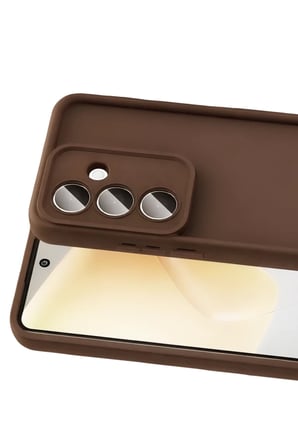Samsung Galaxy A37 5G Uyumlu Viera Silikon - Kahverengi