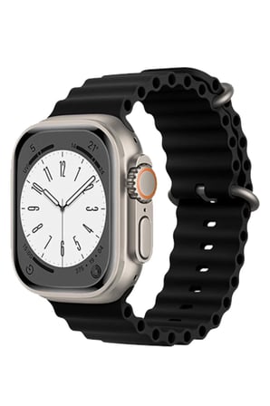 Apple Watch 38mm Uyumlu Ocean Kordon - Siyah