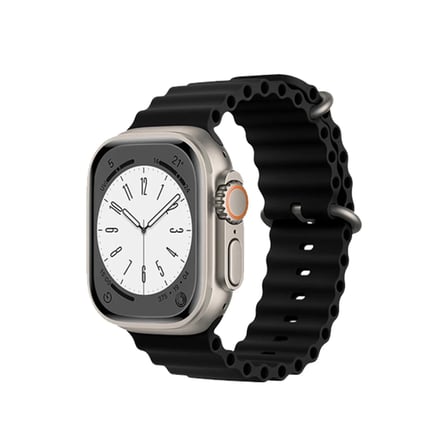 Apple Watch 38mm Uyumlu Ocean Kordon - Siyah