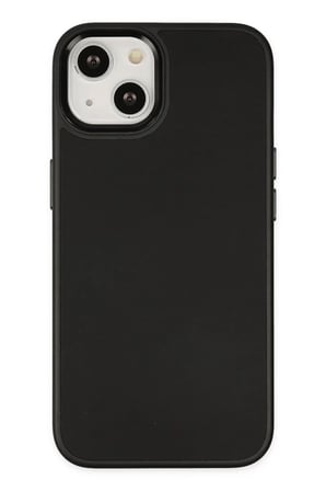 Apple iPhone 14 Plus Uyumlu Kılıf Asya Deri Silikon - Siyah